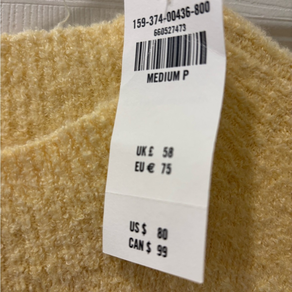 Abercrombie & Fitch Light‎ Yellow Sweater Dress - Picture 3 of 6